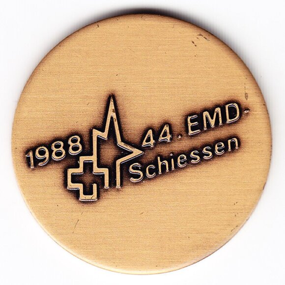 1989 45. EMD Schiessen Medal (b88) - Picture 2 of 2